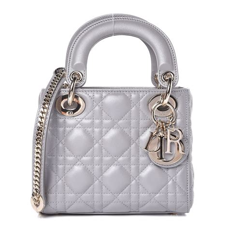 lady dior mini grey